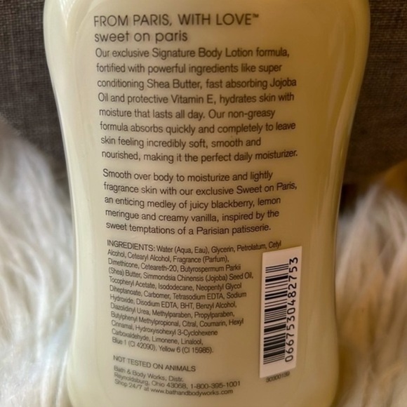 NWT Rare Retired Bath & Body Works Sweet on Paris lotion - Picture 2 of 3